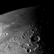El polo norte lunar, fotografiado por la sonda Galileo en 1992. ¿Dónde están las estrellas?
